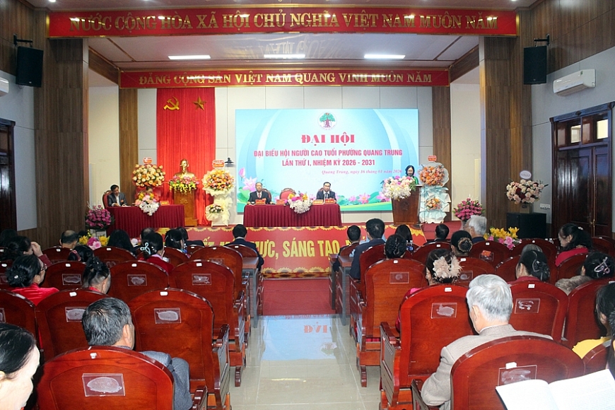 Đại hội đại biểu Hội NCT phường Quang Trung lần thứ I, nhiệm kỳ 2026-2031 Đại hội đại biểu Hội NCT phường Quang Trung lần thứ I, nhiệm kỳ 2026-2031