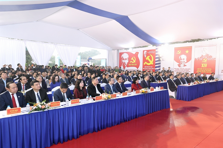 Tổng Bí thư Tô Lâm và các đại biểu dự lễ khởi công Tổng Bí thư Tô Lâm và các đại biểu dự lễ khởi công