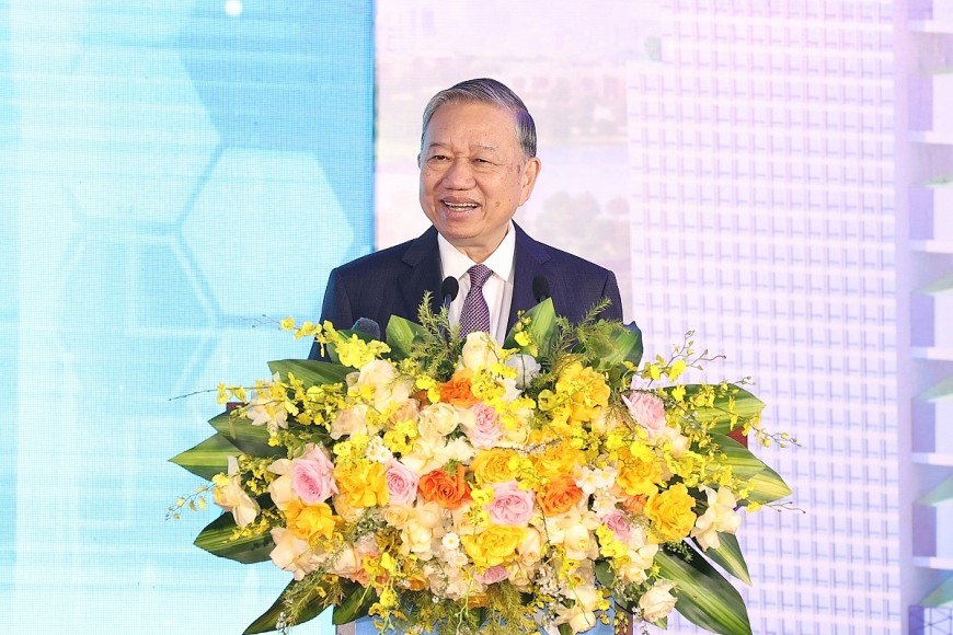 Tổng Bí thư Tô Lâm phát biểu tại lễ khởi công Tổng Bí thư Tô Lâm phát biểu tại lễ khởi công