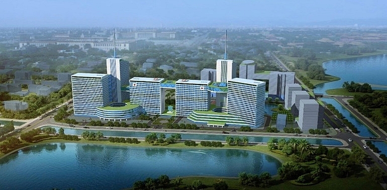 Phối cảnh khu phức hợp. Phối cảnh khu phức hợp.