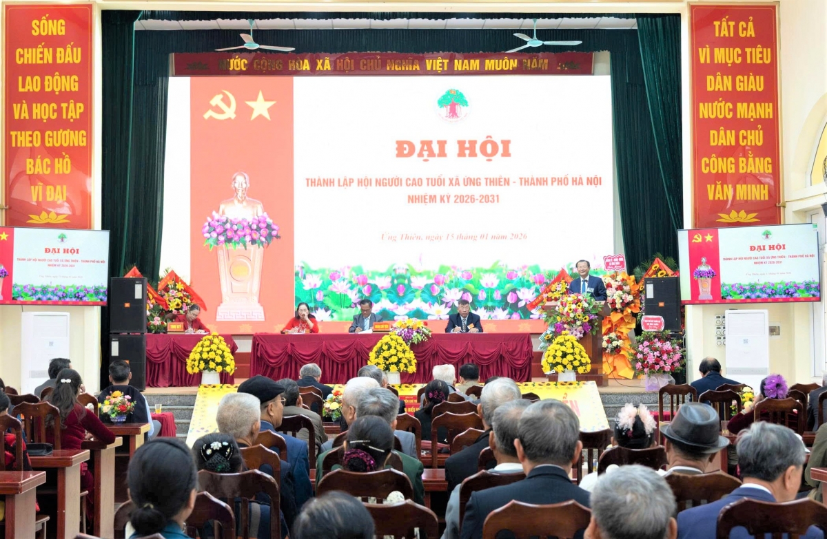 Quang cảnh Đại hội thành lập Hội NCT xã Ứng Thiên, TP Hà Nội Quang cảnh Đại hội thành lập Hội NCT xã Ứng Thiên, TP Hà Nội