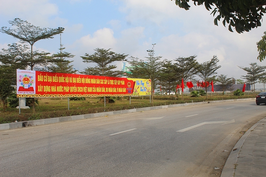Xã Hoằng Hóa trang hoàng rực rỡ trước ngày bầu cử Xã Hoằng Hóa trang hoàng rực rỡ trước ngày bầu cử