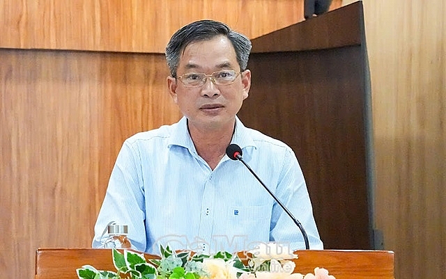 Ông Nguyễn Văn Khởi, Phó Chủ tịch Uỷ ban MTTQ Việt Nam tỉnh Cà Mau phát biểu tại Hội nghị. Ảnh Báo Cà Mau Ông Nguyễn Văn Khởi, Phó Chủ tịch Uỷ ban MTTQ Việt Nam tỉnh Cà Mau phát biểu tại Hội nghị. Ảnh Báo Cà Mau