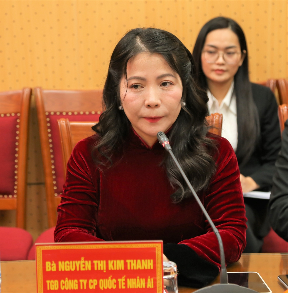 Bà Nguyễn Thị Kim Thanh phát biểu