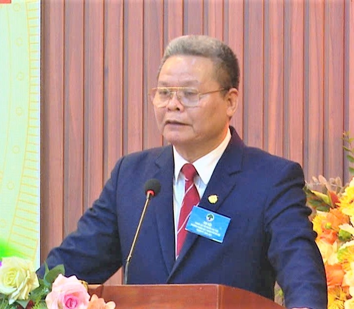 Ông Phạm Huy Giáp phát biểu Ông Phạm Huy Giáp phát biểu