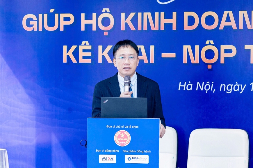 Ông Mai Sơn, Phó Cục trưởng Cục Thuế (Bộ Tài chính) phát biểu tại buổi tập huấn. Ông Mai Sơn, Phó Cục trưởng Cục Thuế (Bộ Tài chính) phát biểu tại buổi tập huấn.