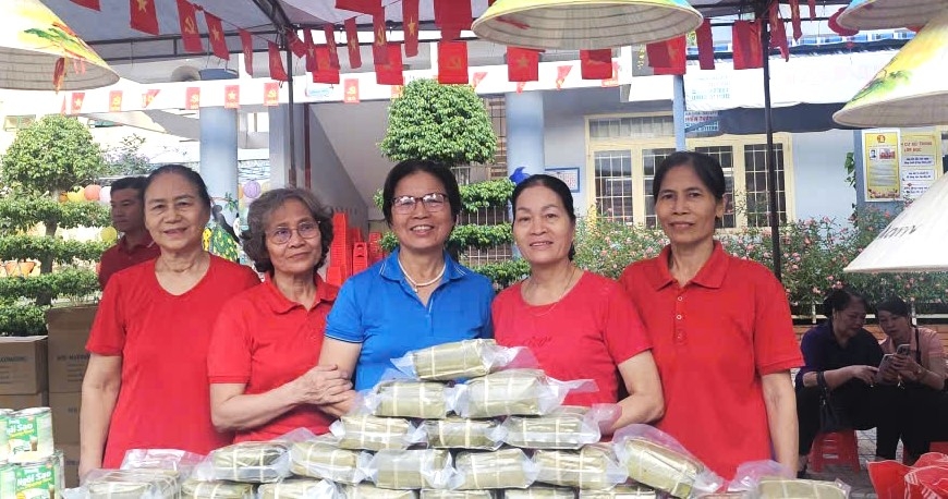 NCT phường Phước Thắng tham gia phiên chợ 0 đồng