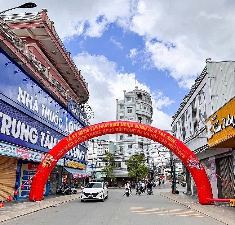 Cổng chào kỷ niệm 255 năm Khởi nghĩa nông dân Tây Sơn, chiến thắng Ngọc Hồi – Đống Đa và Hội Cầu Huê 2026 tại thị xã An Khê
