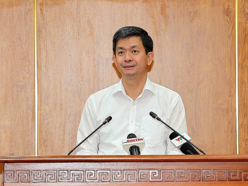 Bí thư Thành ủy Cần Thơ Lê Quang Tùng phát biểu 