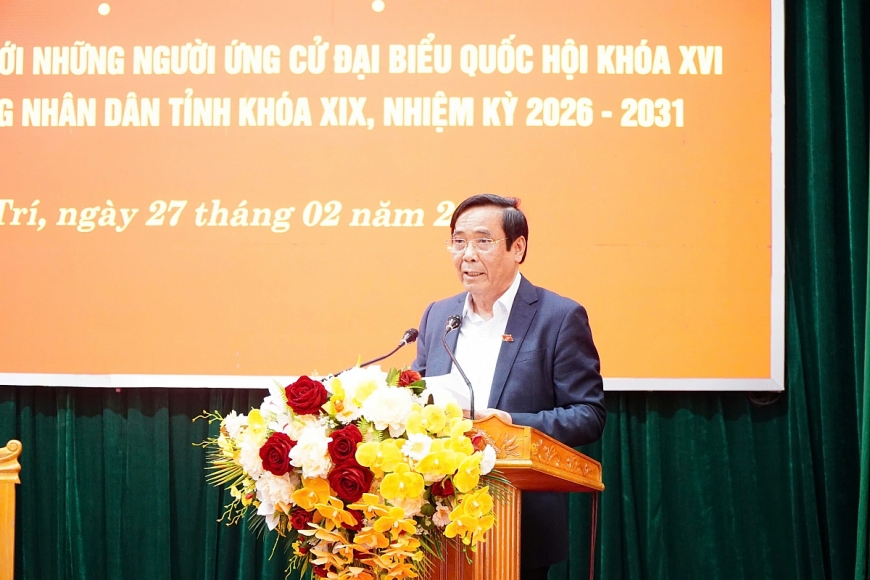 Đồng chí Nguyễn Thanh Bình – Nguyên Ủy viên Trung ương Đảng, Chủ tịch Hội Người cao tuổi Việt Nam trình bày chương trình hành động của mình tại Hội nghị.
