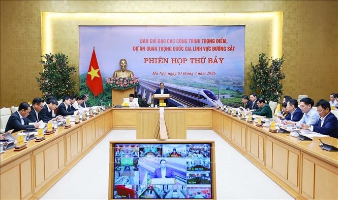 Thủ tướng Phạm Minh Chính chủ trì Phiên họp thứ bảy của Ban Chỉ đạo các công trình trọng điểm, dự án quan trọng quốc gia lĩnh vực đường sắt Thủ tướng Phạm Minh Chính chủ trì Phiên họp thứ bảy của Ban Chỉ đạo các công trình trọng điểm, dự án quan trọng quốc gia lĩnh vực đường sắt