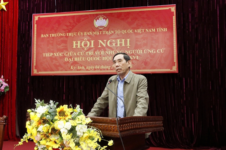 Cử tri Hà Tĩnh tin tưởng, đánh giá cao nội dung chương trình hành động của Chủ tịch Hội NCT Việt Nam Nguyễn Thanh Bình