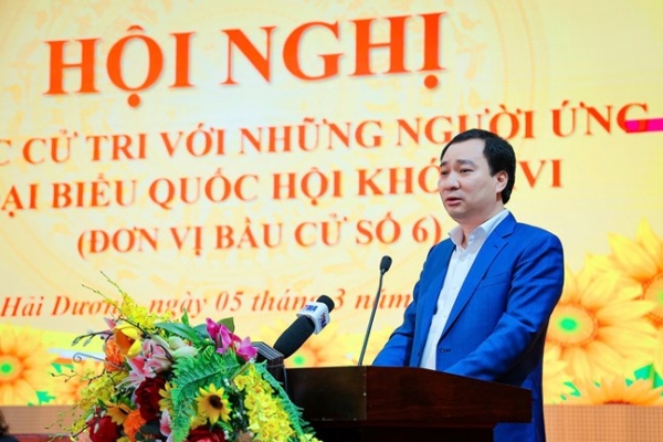 Cử tri kỳ vọng vào chương trình hành động của ông Vũ Văn Tiến
