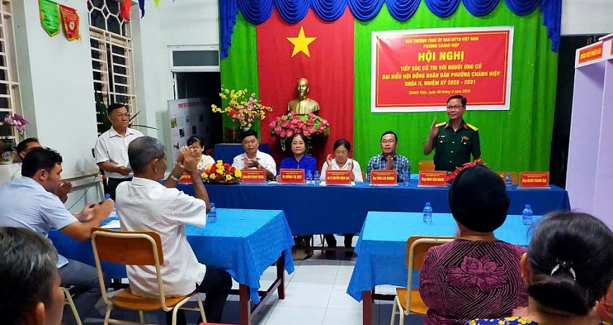 Hội nghị tiếp xúc cử tri để các ứng cử viên đại biểu Hội đồng nhân dân phường Chánh Hiệp, TP. Hồ Chí Minh nhiệm kỳ 2026 – 2031 trình tại đơn vị bầu cử số 4