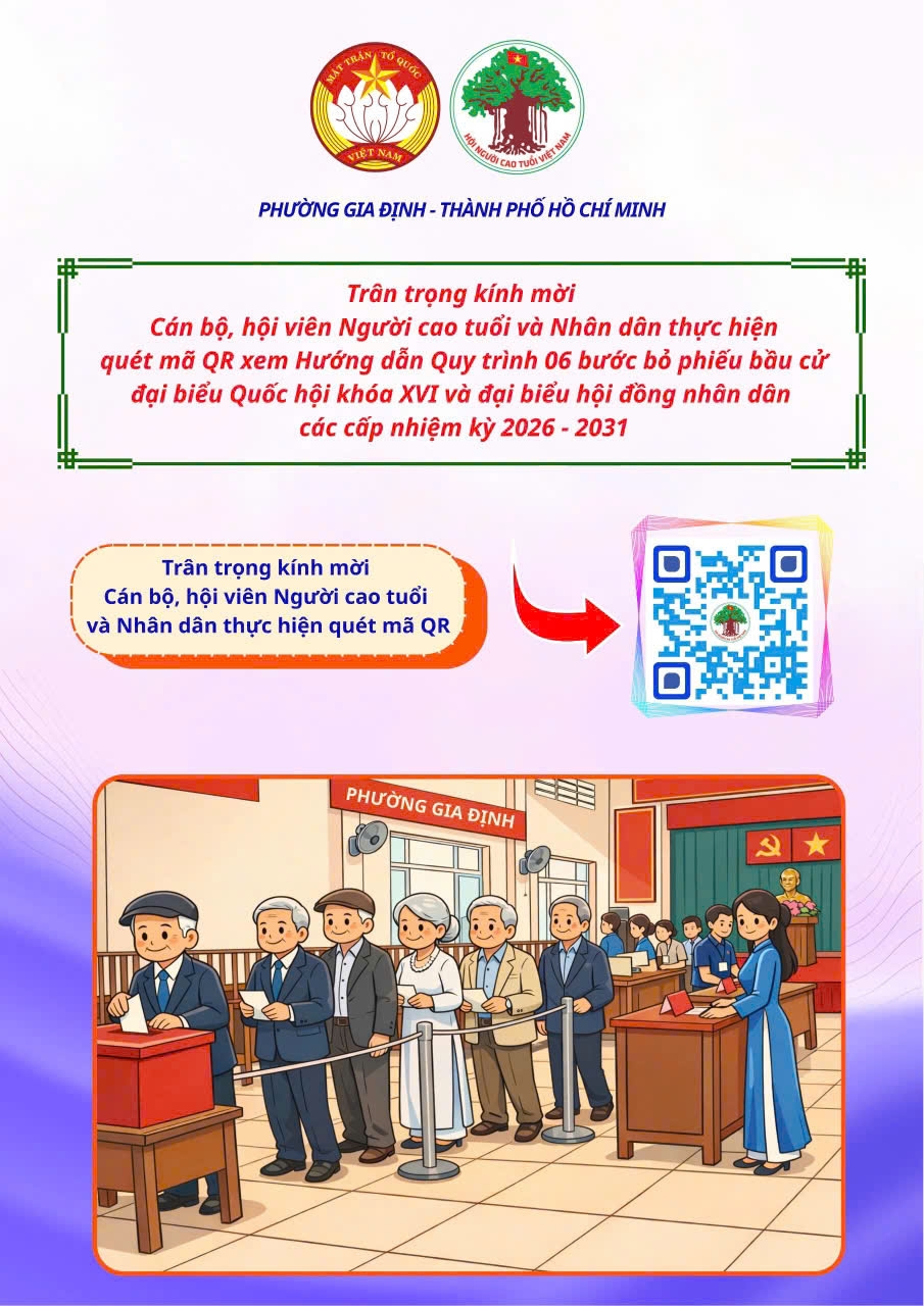 Phát huy tinh thần “Tuổi cao - Gương sáng” trong bầu cử tại phường Gia Định Phát huy tinh thần “Tuổi cao - Gương sáng” trong bầu cử tại phường Gia Định
