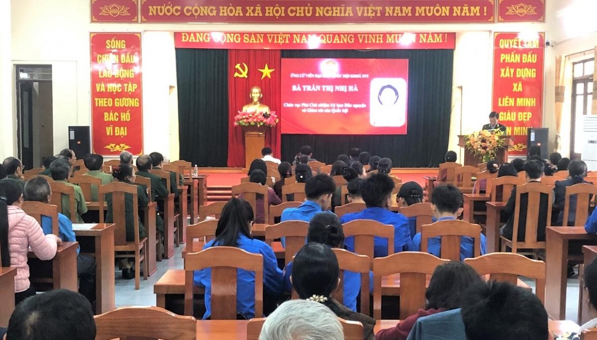 Tọa đàm tiểu sử ứng cử viên ở xã Liên Minh...