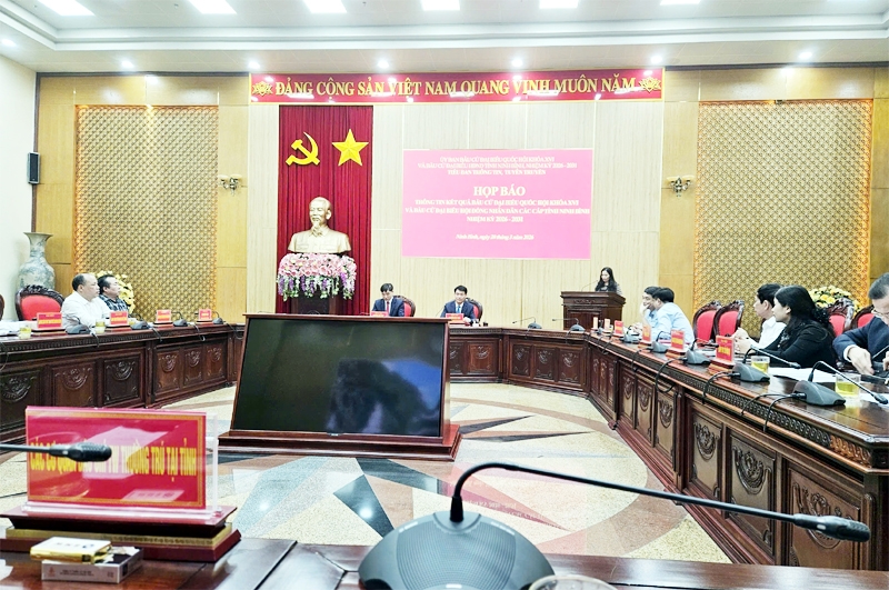 Ninh Bình thông tin kết quả bầu cử đại biểu Quốc hội khóa XVI và HĐND các cấp, nhiệm kỳ 2026-2031 Ninh Bình thông tin kết quả bầu cử đại biểu Quốc hội khóa XVI và HĐND các cấp, nhiệm kỳ 2026-2031