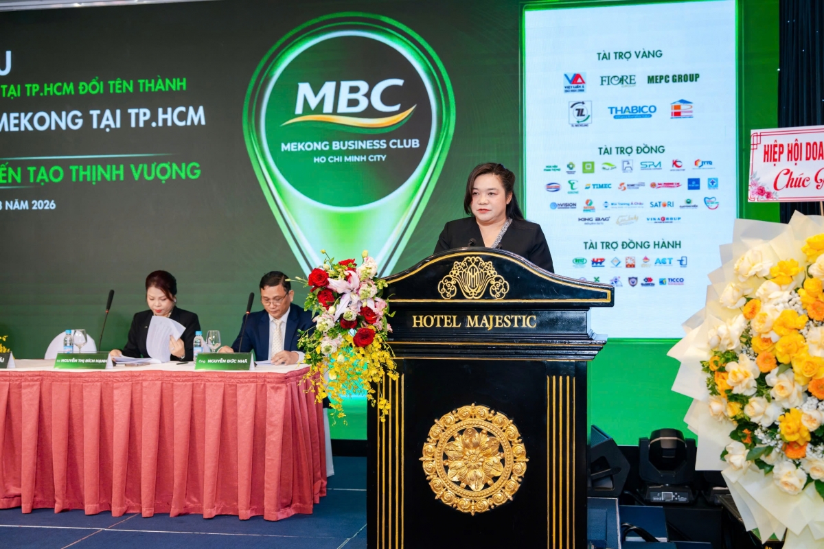 Chủ tịch Lâm Thúy Ái phát biểu tại Đại hội CLB Doanh nghiệp Mekong nhiệm kỳ 2026 – 2030 Chủ tịch Lâm Thúy Ái phát biểu tại Đại hội CLB Doanh nghiệp Mekong nhiệm kỳ 2026 – 2030