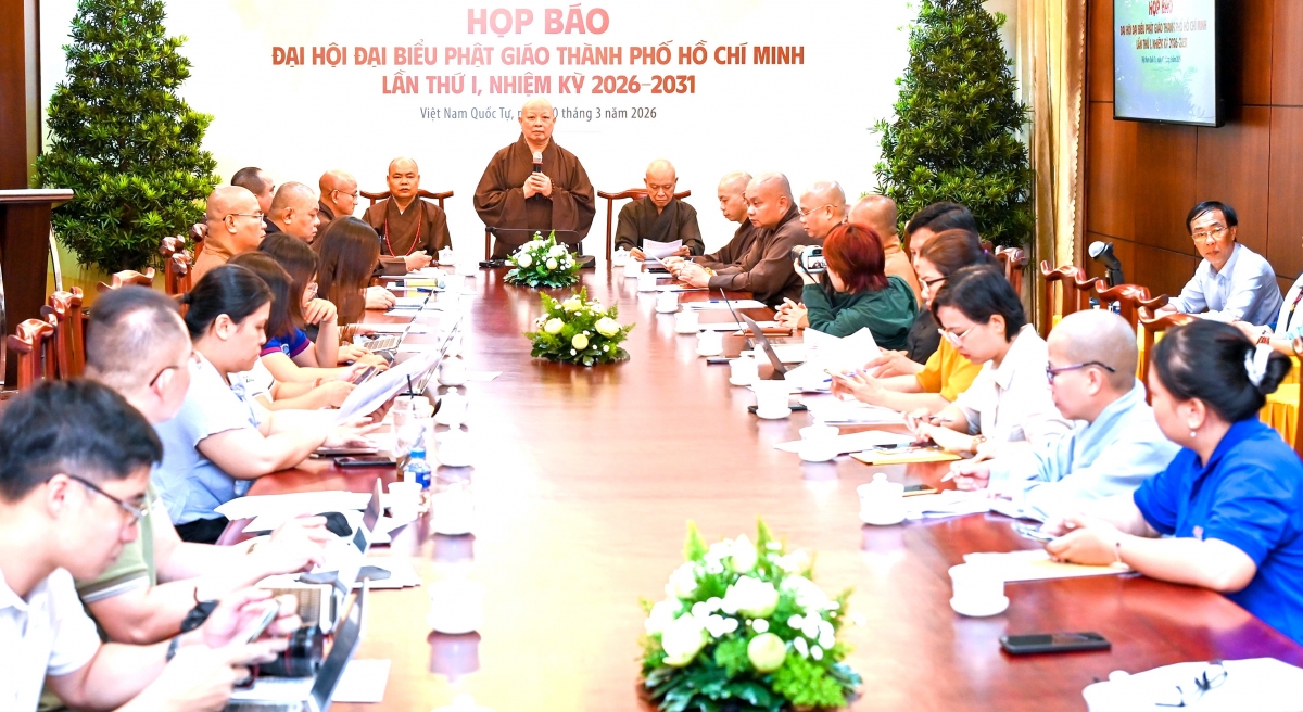 Toàn cảnh buổi họp báo thông tin về Đại hội Phật giáo TP.HCM lần thứ I tại Việt Nam Quốc Tự. Toàn cảnh buổi họp báo thông tin về Đại hội Phật giáo TP.HCM lần thứ I tại Việt Nam Quốc Tự.
