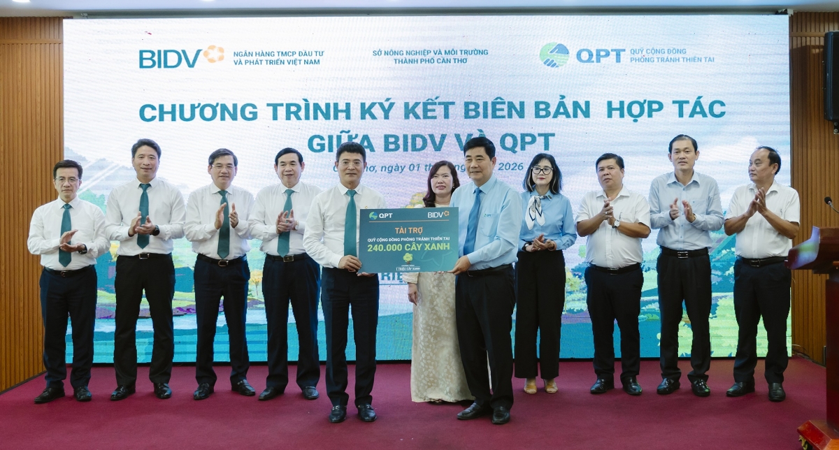BIDV và QPT hợp tác trồng 240.000 cây xanh tại Đồng bằng sông Cửu Long BIDV và QPT hợp tác trồng 240.000 cây xanh tại Đồng bằng sông Cửu Long