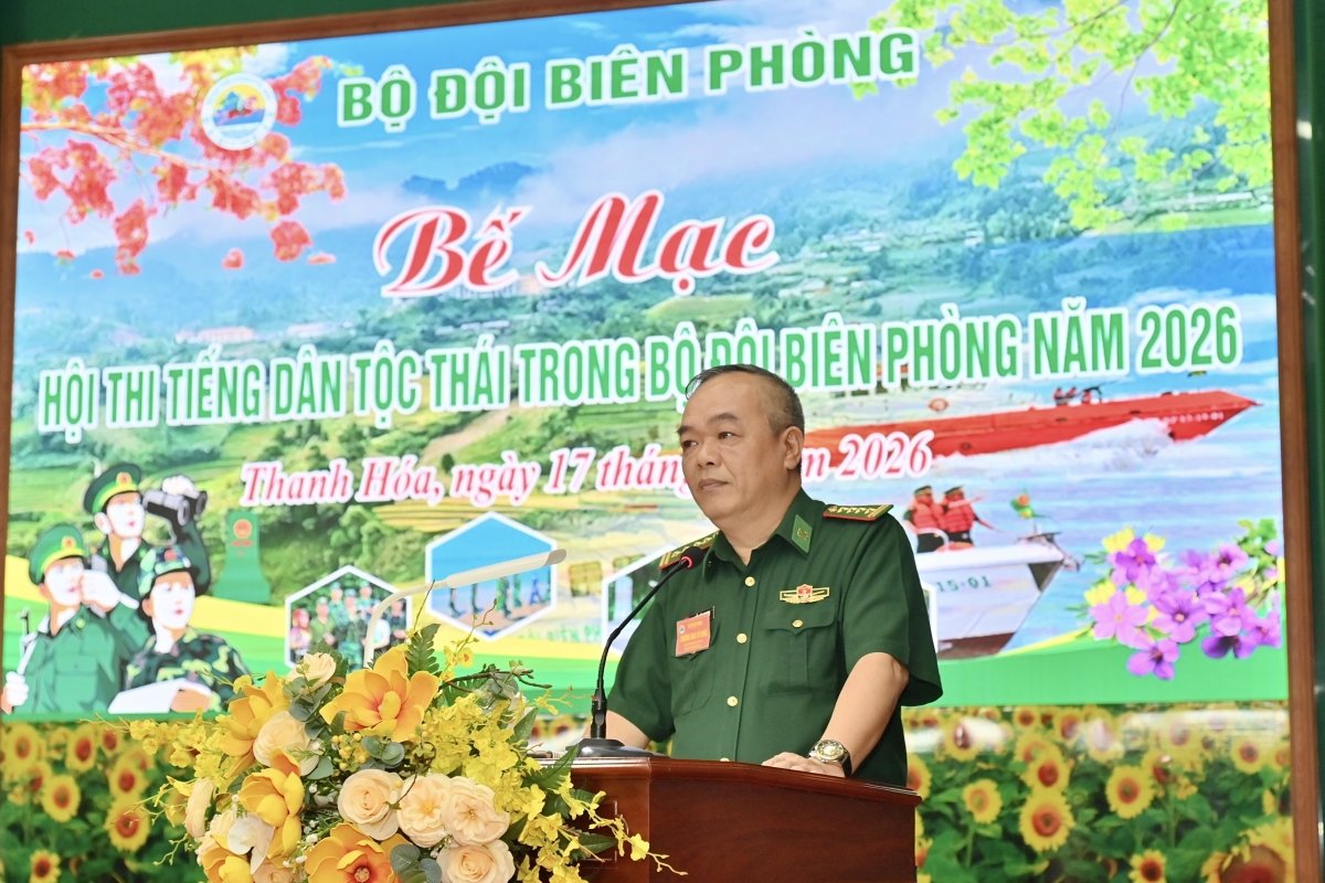 Đại tá Nguyễn Văn Khanh, Phó Tham mưu trưởng Bộ đội Biên phòng phát biểu bế mạc Hội thi Đại tá Nguyễn Văn Khanh, Phó Tham mưu trưởng Bộ đội Biên phòng phát biểu bế mạc Hội thi