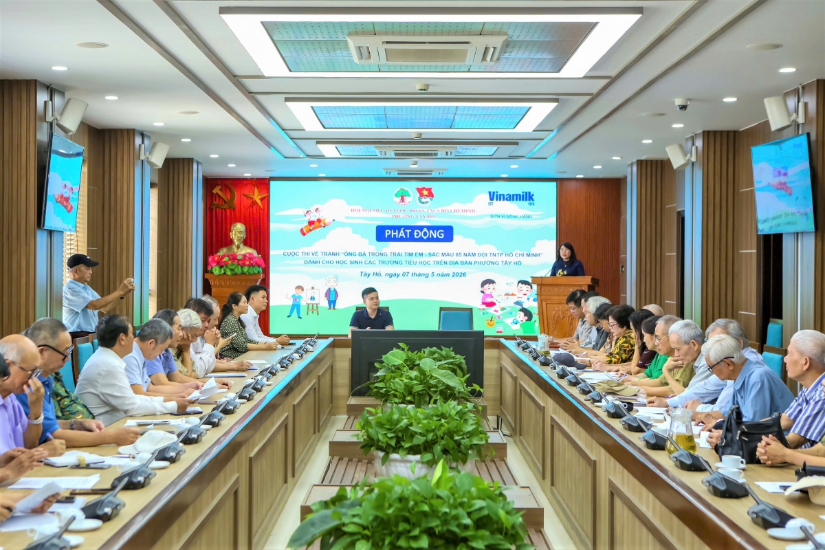 Hội NCT phường Tây Hồ và Đoàn Thanh niên phường phát động cuộc thi vẽ Ông bà trong trái tim em năm 2026 Hội NCT phường Tây Hồ và Đoàn Thanh niên phường phát động cuộc thi vẽ Ông bà trong trái tim em năm 2026