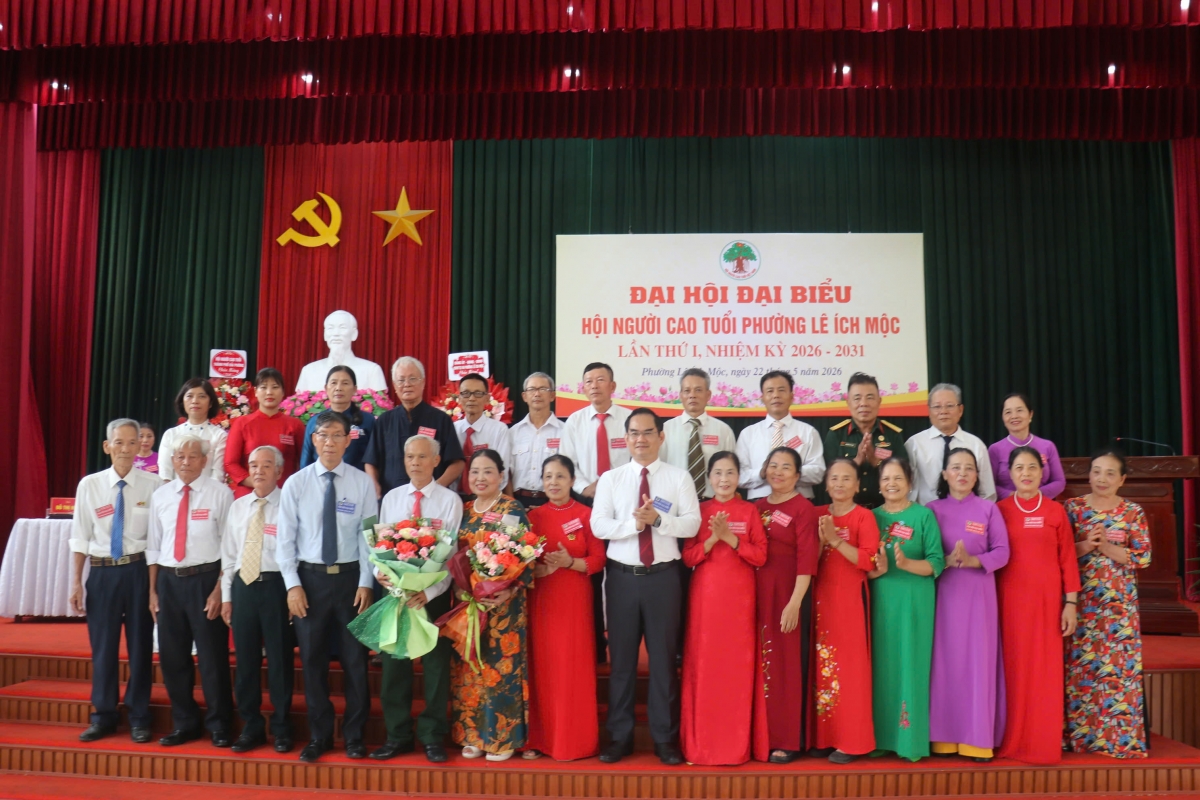 Đại hội Hội Người cao tuổi phường Lê Ích Mộc lần thứ nhất đã thành công tốt đẹp. 