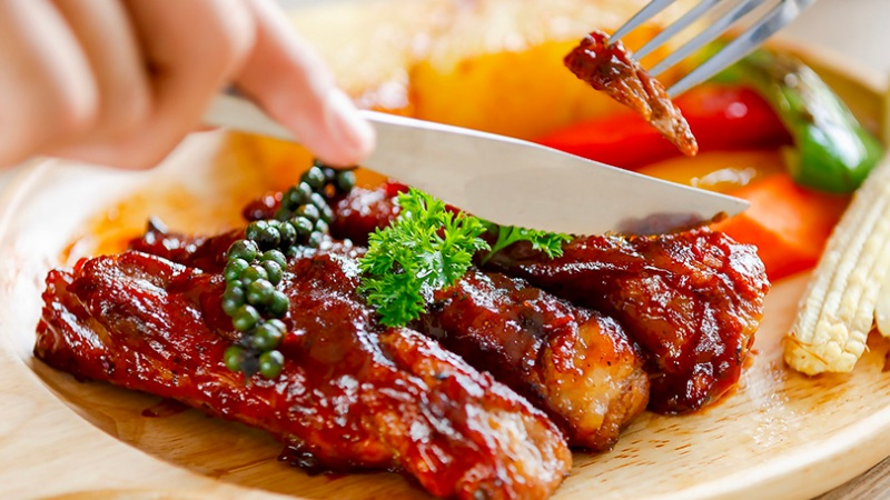 Sườn nướng tẩm sốt BBQ