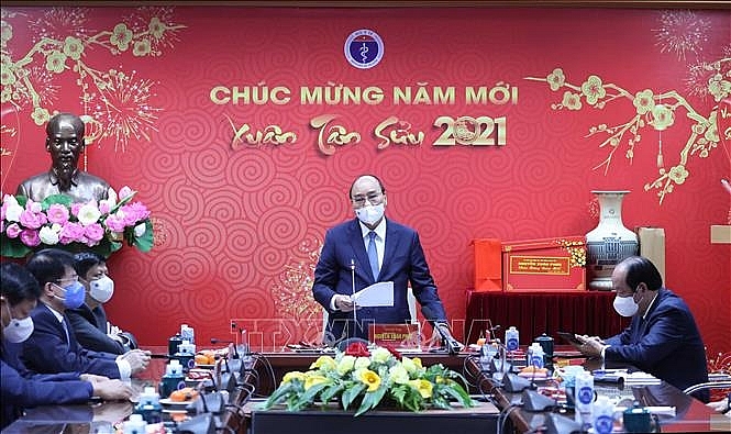 Thủ tướng Nguyễn Xuân Phúc phát biểu. Ảnh: Thống Nhất/TTXVN