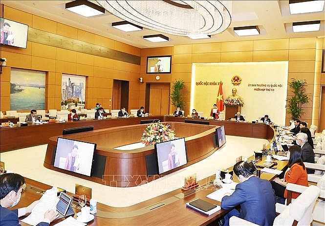 Chủ tịch Quốc hội Nguyễn Thị Kim Ngân chủ trì và phát biểu khai mạc. Ảnh: Trọng Đức/TTXVN