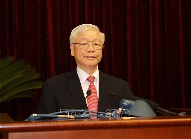 Tổng Bí thư, Chủ tịch nước Nguyễn Phú Trọng phát biểu khai mạc Hội nghị. Ảnh: Trí Dũng/TTXVN Tổng Bí thư, Chủ tịch nước Nguyễn Phú Trọng phát biểu khai mạc Hội nghị. Ảnh: Trí Dũng/TTXVN
