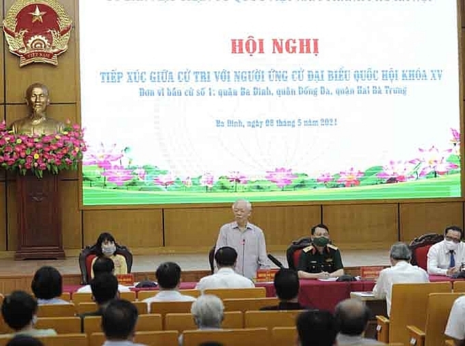 Quang cảnh Hội nghị tiếp xúc cử tri  