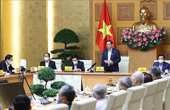 Thủ tướng Phạm Minh Chính phát biểu tại buổi gặp mặt đại biểu Người có công với cách mạng. Ảnh: Dương Giang/TTXVN Thủ tướng Phạm Minh Chính phát biểu tại buổi gặp mặt đại biểu Người có công với cách mạng. Ảnh: Dương Giang/TTXVN