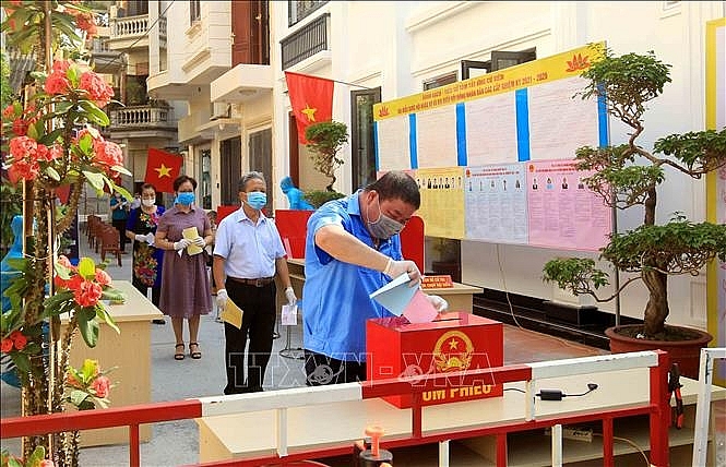 Ngành Tuyên giáo đã chủ động, tích cực tham gia, đóng góp vào tổ chức thành công cuộc bầu cử đại biểu Quốc hội khóa XV và đại biểu Hội đồng nhân dân các cấp nhiệm kỳ 2021-2026. Ảnh minh họa: An Đăng/TTXVN