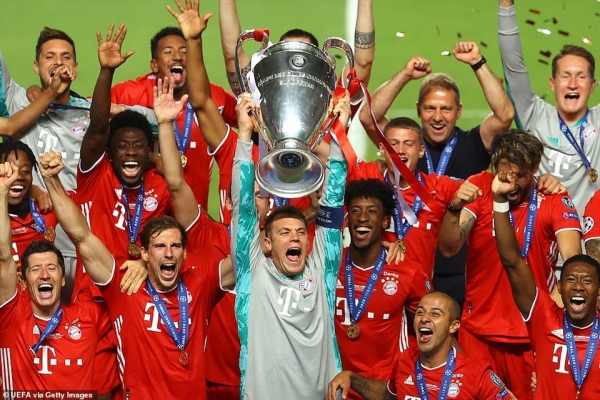 Thắng PSG, Bayern Munich lần thứ 6 vô địch Champions League
