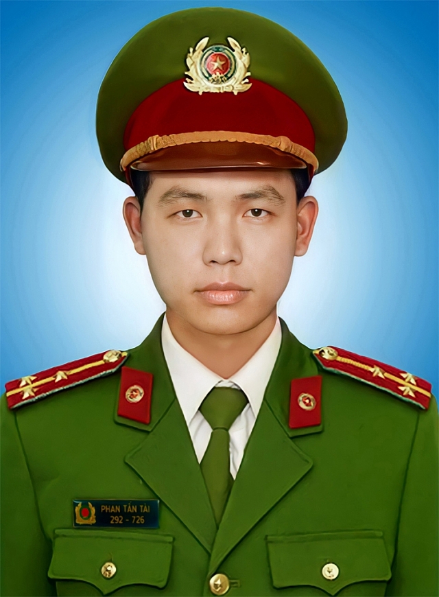 Đồng chí Đại úy Phan Tấn Tài. Ảnh: CATP Đồng chí Đại úy Phan Tấn Tài. Ảnh: CATP