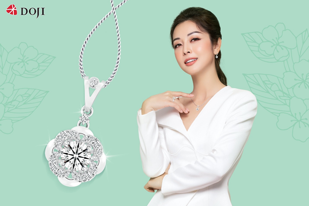 Phái đẹp tỏa sáng cùng các thiết kế Trang sức Kim cương 8 Hearts & 8 Arrows Jasmine 