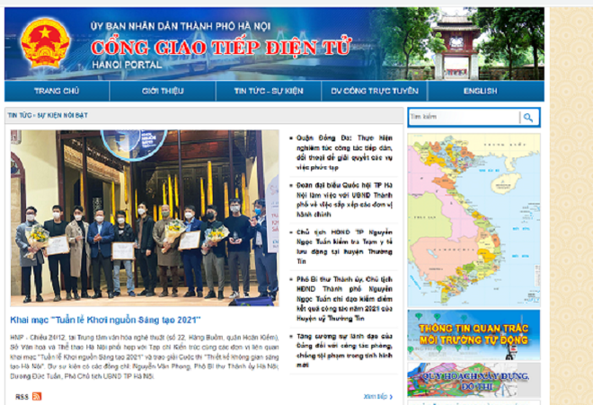 Trung tâm Báo chí Thủ đô Hà Nội được thành lập từ Cổng Giao tiếp điện tử TP Hà Nội