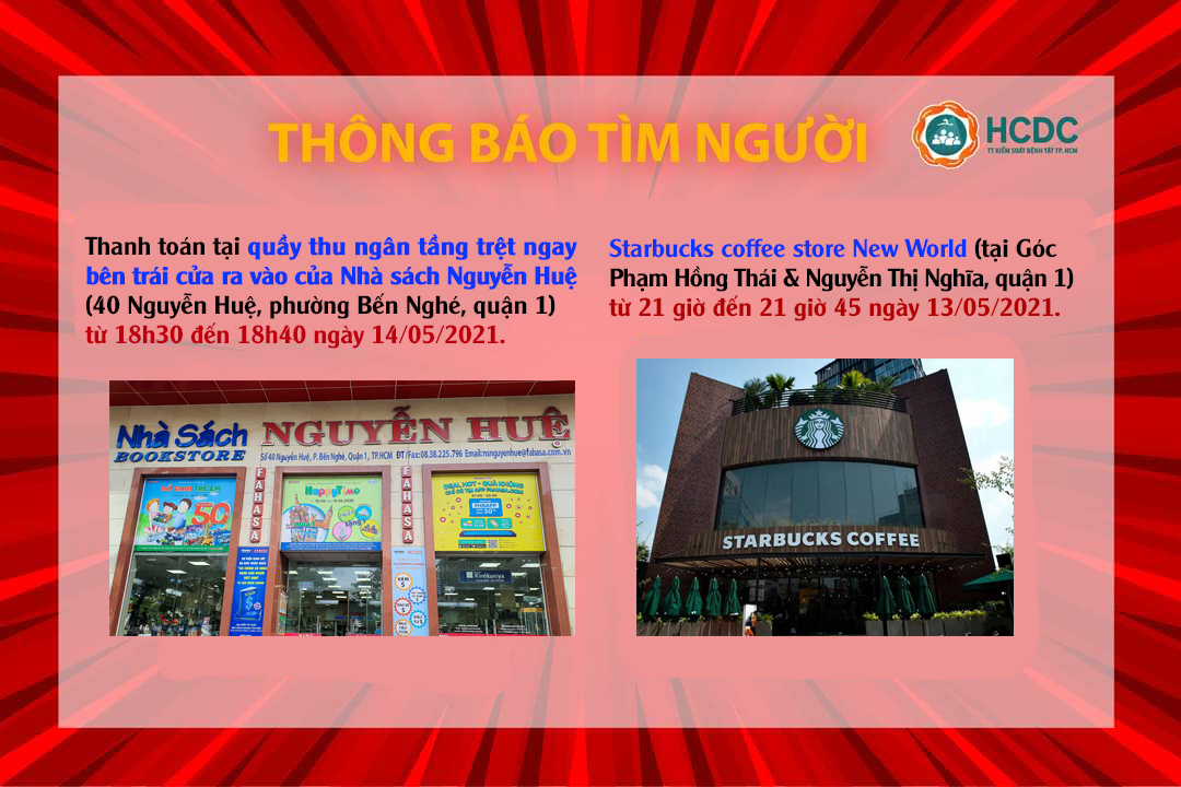 Khẩn: TP Hồ Chí Minh tìm người đến các địa điểm liên quan đến bệnh nhân Covid-19
