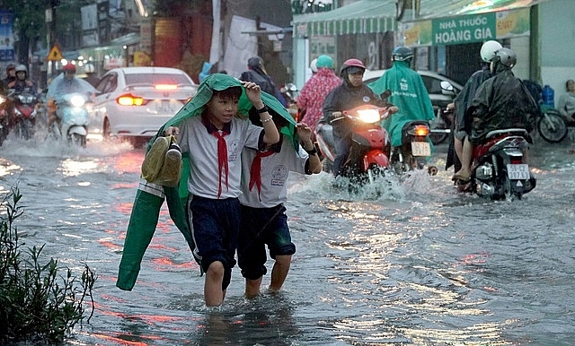 Kon Tum cho học sinh nghỉ học tránh bão lũ (Ảnh minh họa)