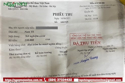 Bệnh viện Thể thao Việt Nam: Thu tiền xét nghiệm Covid-19 có trái quy định?