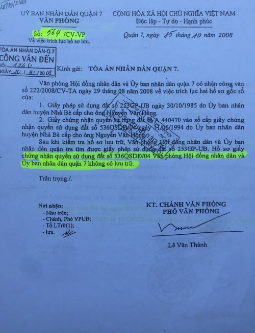 Viết tiếp bài “Vụ tranh chấp QSDĐ tại quận 7, TP Hồ Chí Minh: Hơn 2 năm TAND Cấp cao vẫn chưa có hồi âm (!?)”: Nhiều tình tiết quan trọng chưa được là