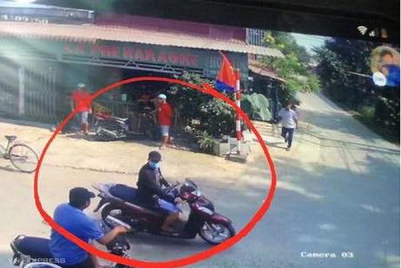 H&igrave;nh ảnh nghi phạm sau khi g&acirc;y &aacute;n mạng.