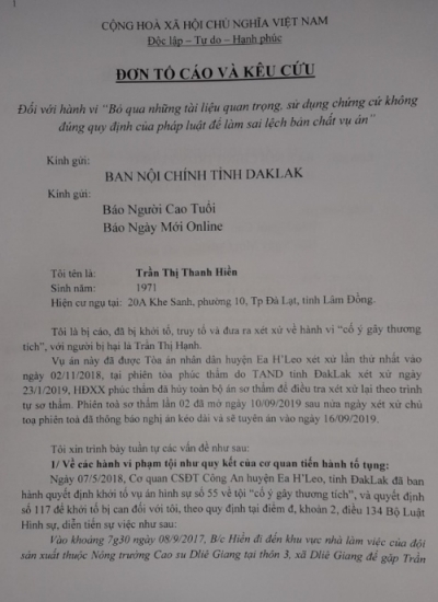 Vụ án "cố ý gây thương tích" ở huyện Ea H'leo, tỉnh Đắk Lắk: Nhiều dấu hiệu oan sai