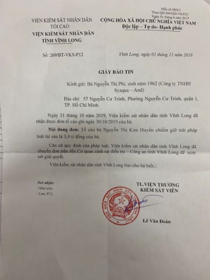 Viết  tiếp bài “Công an tỉnh Vĩnh Long: Vì sao chưa xem xét, xử lí tin tố giác tội phạm?”: Hé lộ dấu hiệu bao che hành vi có dấu hiệu tội phạm!