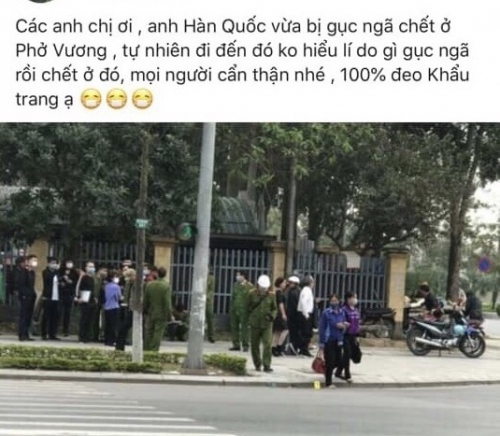 Bắc Ninh: Người đàn ông Hàn Quốc chết không phải do Covid-19