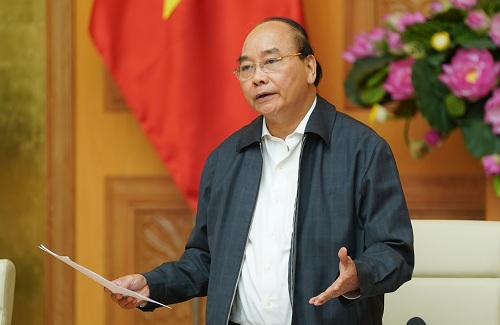 Thủ tướng Nguyễn Xu&acirc;n Ph&uacute;c ph&aacute;t biểu tại cuộc họp - Ảnh: VGP/Quang Hiếu