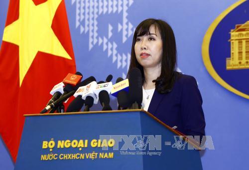 Người ph&aacute;t ng&ocirc;n Bộ Ngoại giao L&ecirc; Thị Thu Hằng. Ảnh: An Đăng/TTXVN