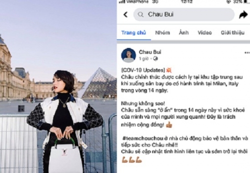 Châu Bùi - nghệ sĩ Việt đầu tiên bị cách ly vì Covid-19