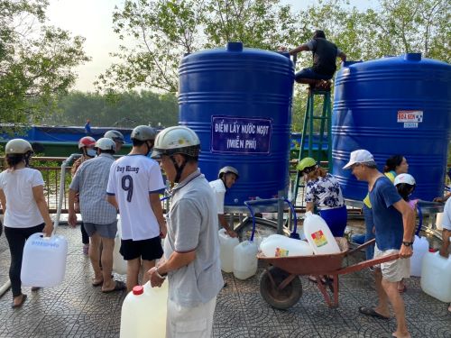 Công ty CP Nước - Môi trường Bình Dương hỗ trợ 6.000 m3 nước sạch cho người dân Bến Tre